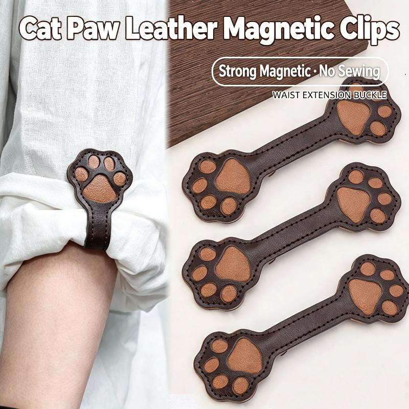 Leather Work - 2 stuks premium lederen magnetische hoesclips