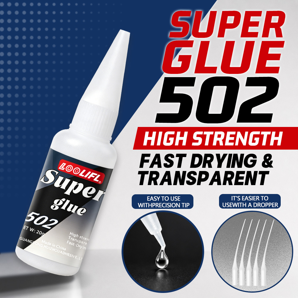 Leather Work - Loolifl-502-20Ml Instant transparante cyanoacrylaatlijm met gemiddelde