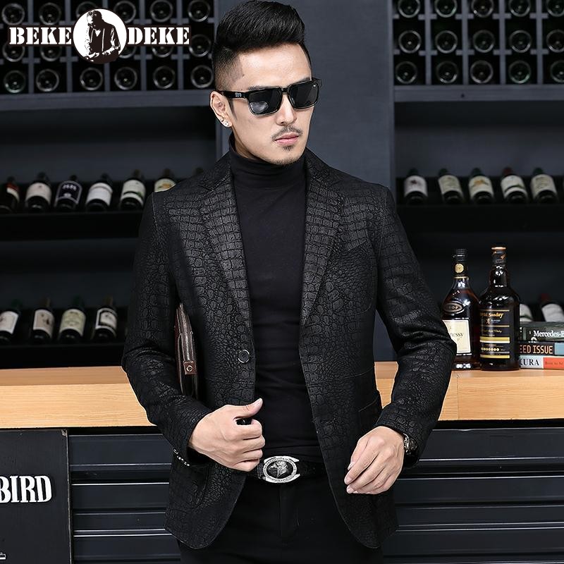 Leatherwork Free Patterns - Herfst Business Mannen Schapenvacht Lederen Blazer