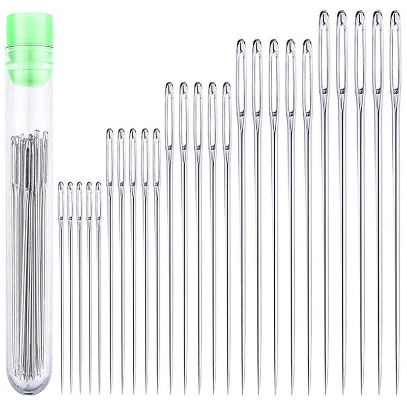Leatherwork Needles - 25 stuks grote naalden voor ogen,