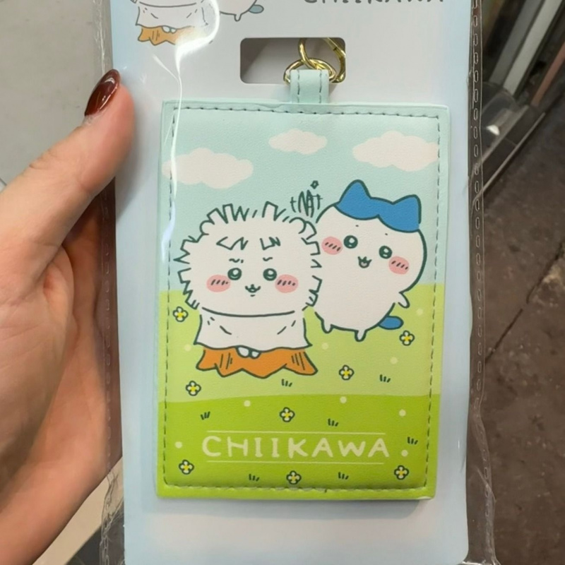 Leather Work Japan - Chiikawa Anime Print PU-kaarthouder met afneembaar
