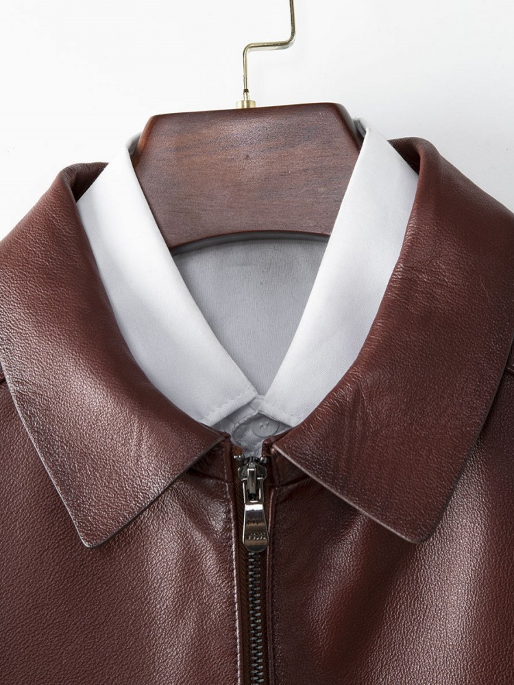 Heren Business Casual Werk Koe - Leather Work Jacket Mens recensie en prijs