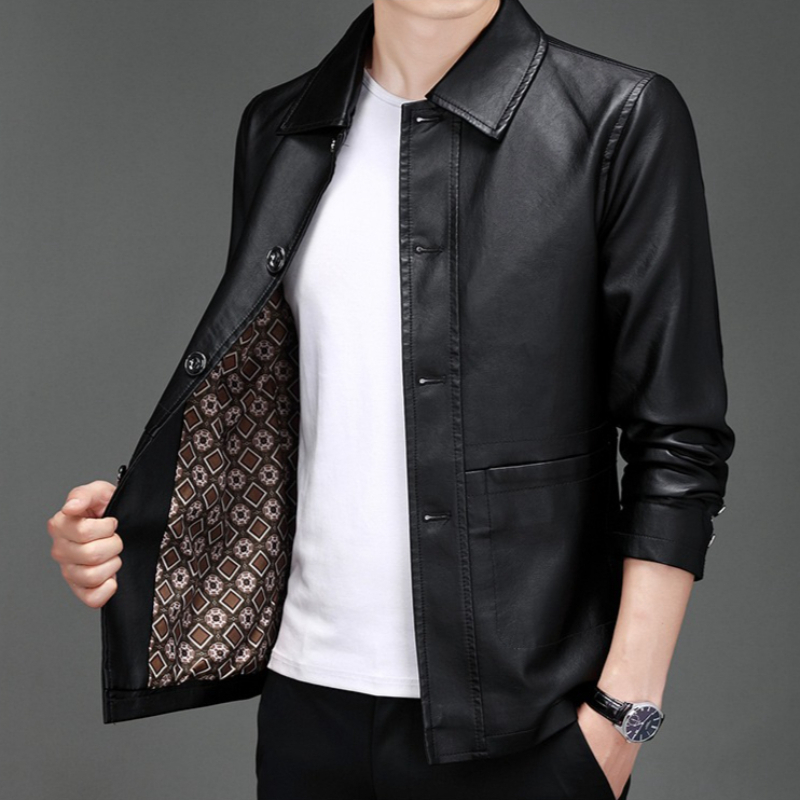 Herfst Nieuwe Lederen Pakjas H - Leather Work Jacket Mens recensie en prijs
