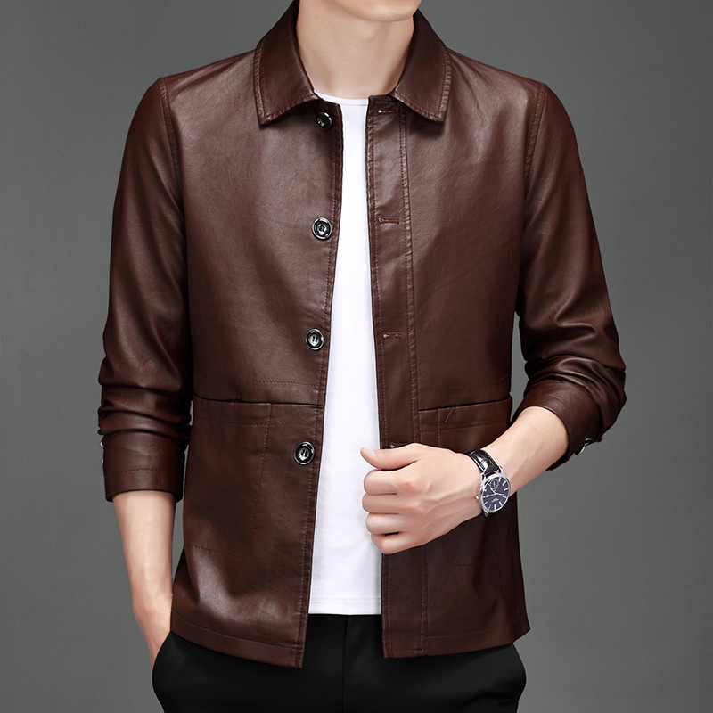 Herfst Nieuwe Lederen Pakjas H - Leather Work Jacket Mens recensie en prijs
