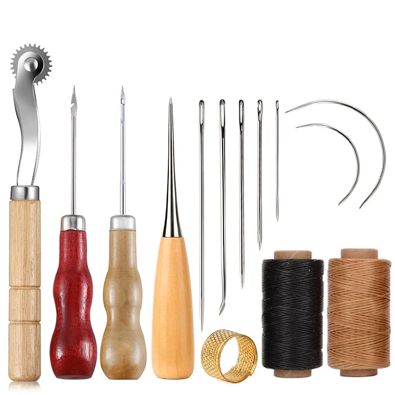 14 STKS Leather Craft Naaiset  - Leatherwork Needles recensie en prijs