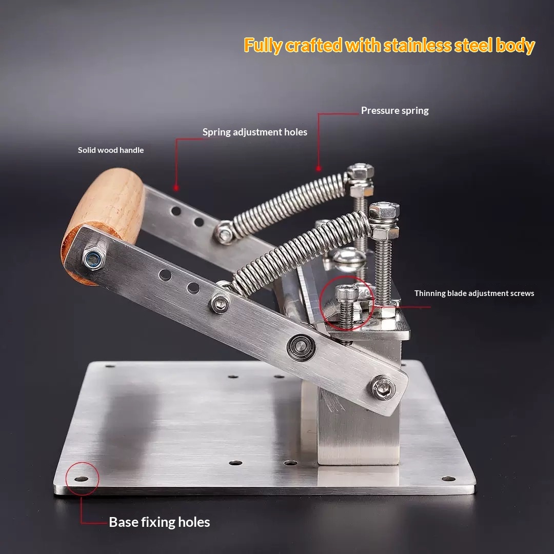 Houten handvat, handmatige led - Skiver Leather Thin recensie en prijs