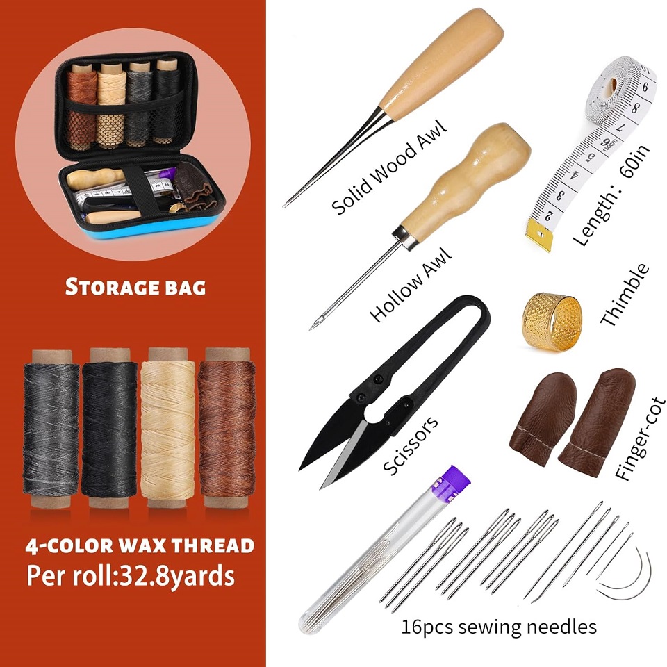 BUDDUR lederen naaigereedschap - Leatherwork Needles recensie en prijs