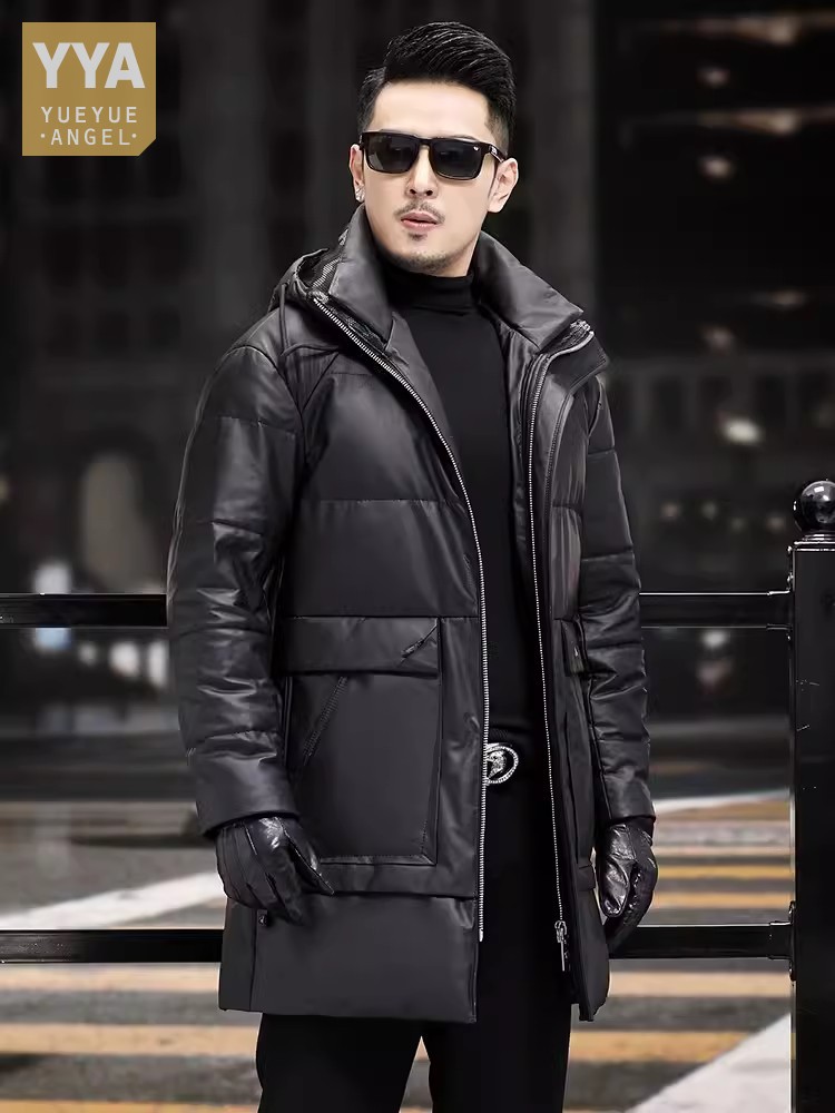 Winter heren dikke warme witte - Leather Work Jacket Mens recensie en prijs