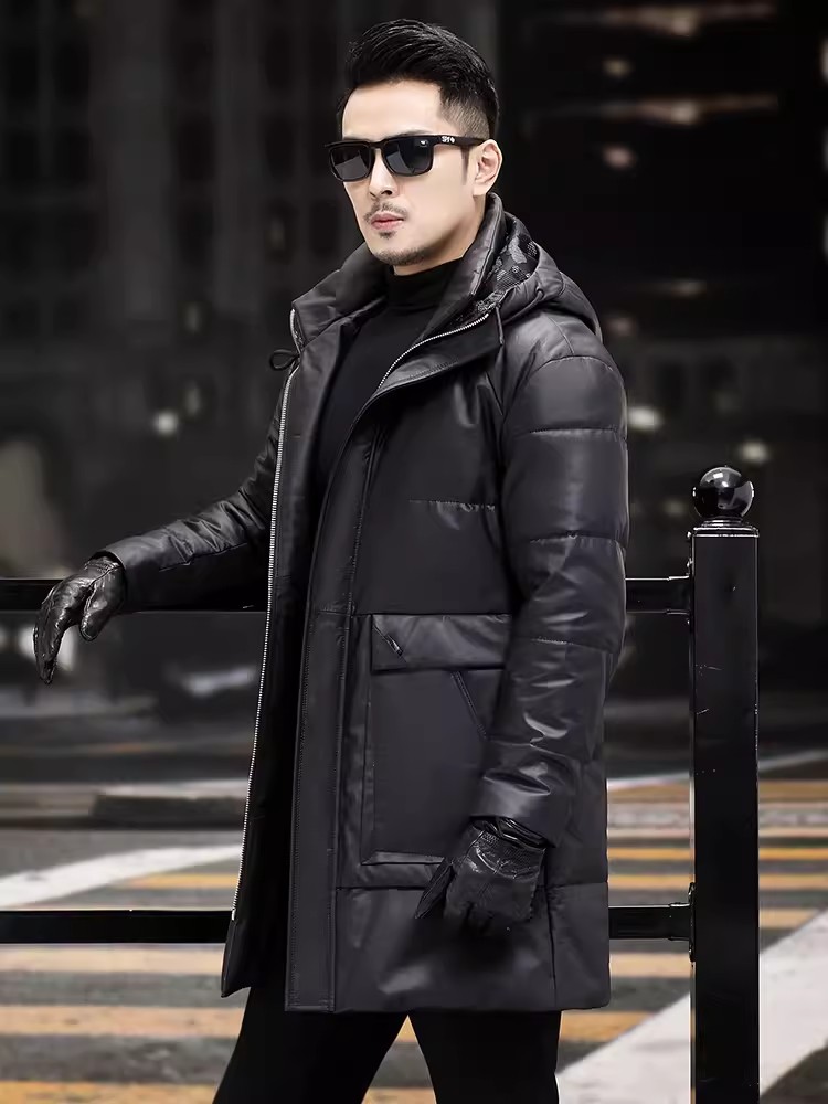 Winter heren dikke warme witte - Leather Work Jacket Mens recensie en prijs