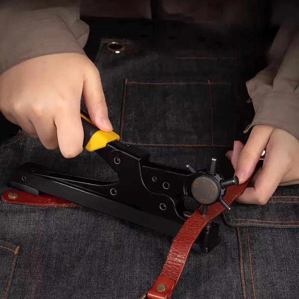Leren gatpons, zware uitvoerin - Leather Punch Revolving recensie en prijs