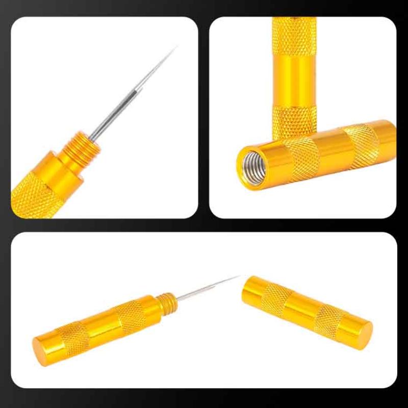 Mini lederen naaipriem gereeds - Leatherwork Needles recensie en prijs