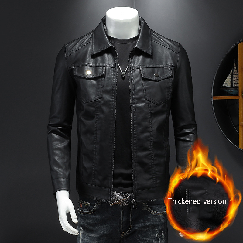 Leren jas voor heren met rever - Leather Work Jacket Mens recensie en prijs