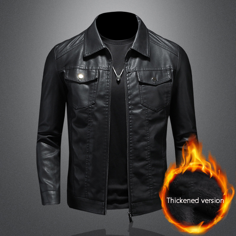Leren jas voor heren met rever - Leather Work Jacket Mens recensie en prijs