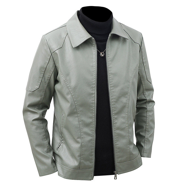 Leren jas voor heren, lente he - Leather Work Jacket Mens recensie en prijs