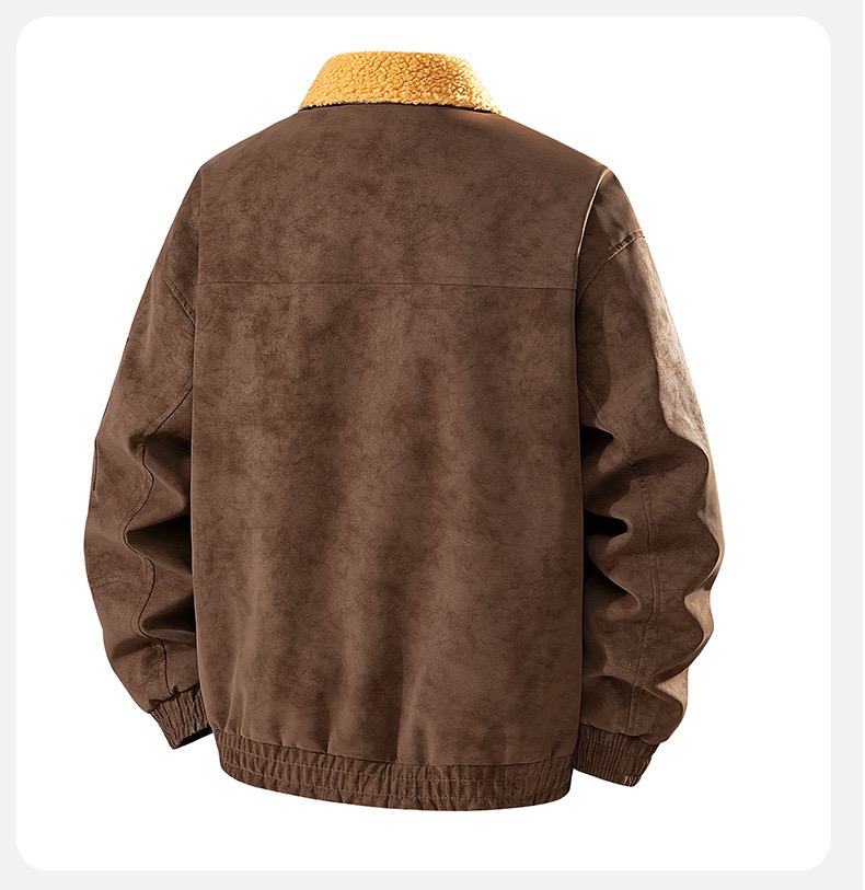 Heren Retro Verdikte Warme PU  - Leather Work Jacket Mens recensie en prijs