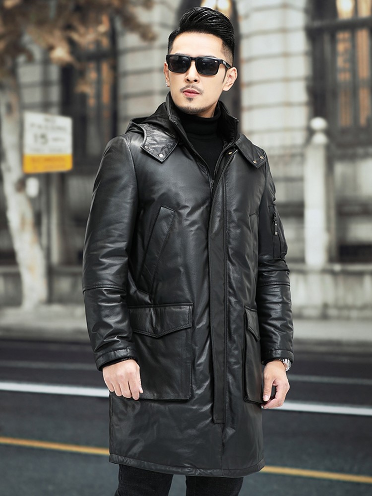 Winter Mannen Warme Koeienhuid - Leather Work Jacket Mens recensie en prijs